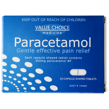 Paracetamol 500mg Tablets Box/20