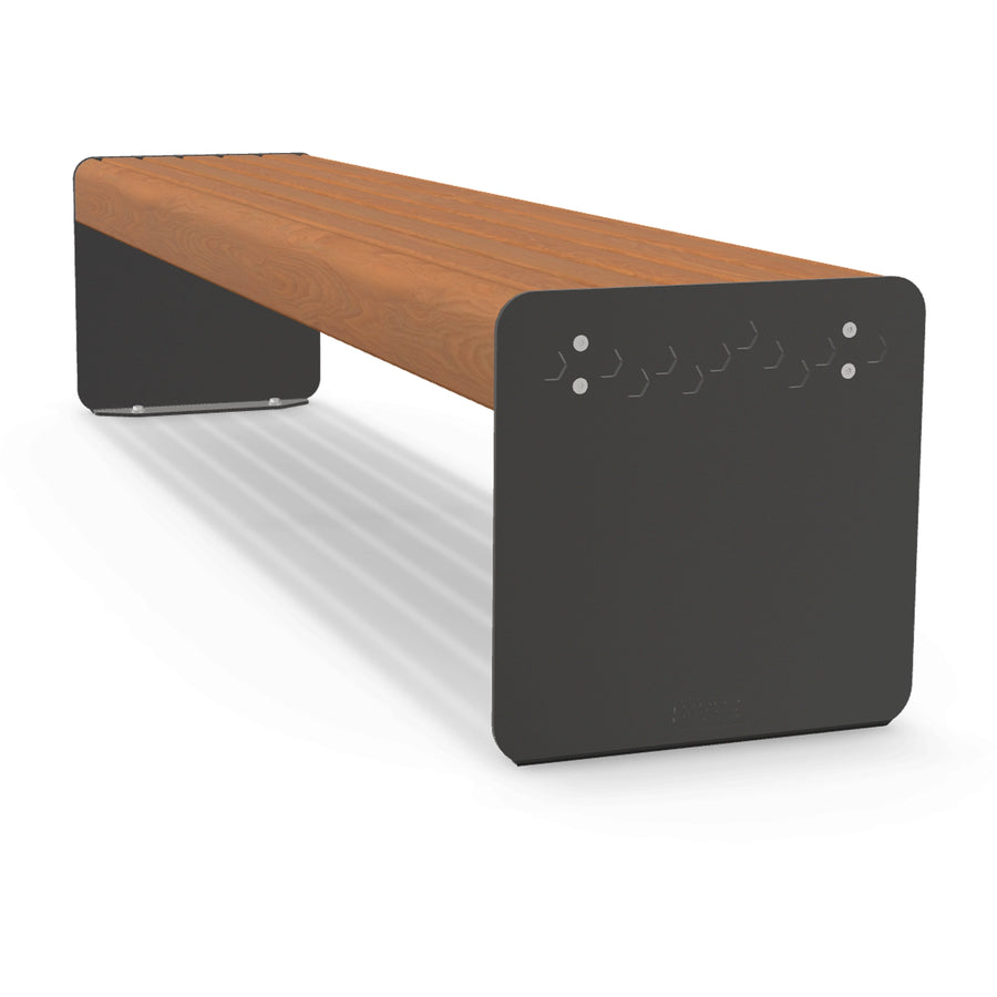 Hyve 2m Bench Seat – Surface Mount (Blackbutt Finish)