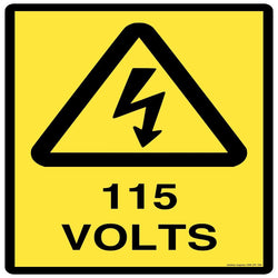 Hazard Sign - 115 Volts