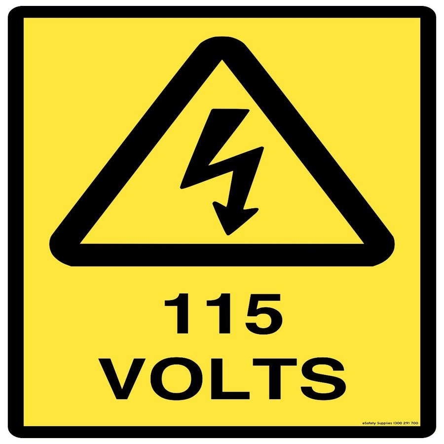 Hazard Sign - 115 Volts