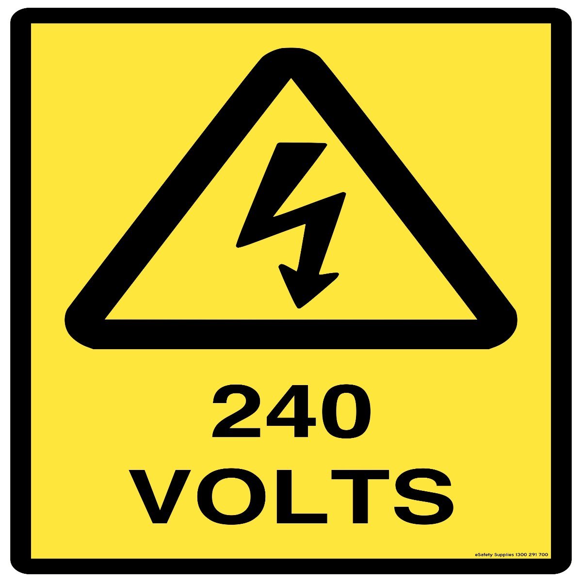 Hazard Sign - 240 Volts