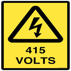Hazard Sign - 415 Volts