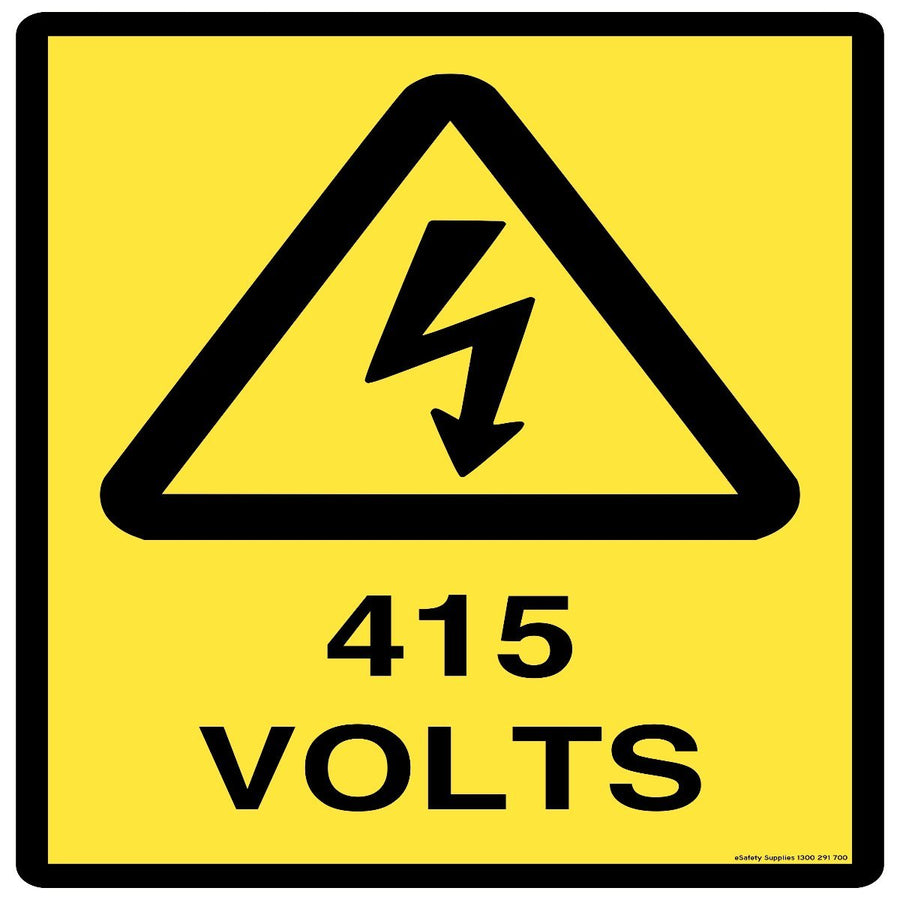 Hazard Sign - 415 Volts