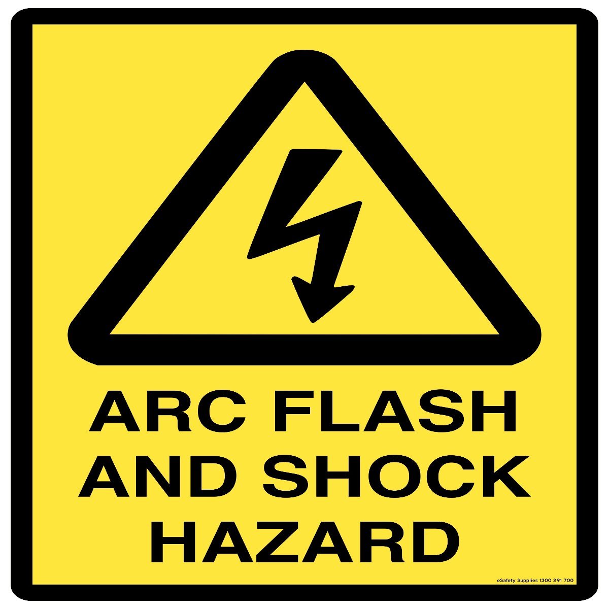 Hazard Sign - Arc Flash And Shock Hazard