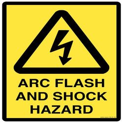 Hazard Sign - Arc Flash And Shock Hazard