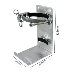 Heavy Duty Vehicle Bracket Suits 9kg Extinguisher — Silver