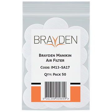 BRAYDEN Manikin Air Filter - Adult Pack/50