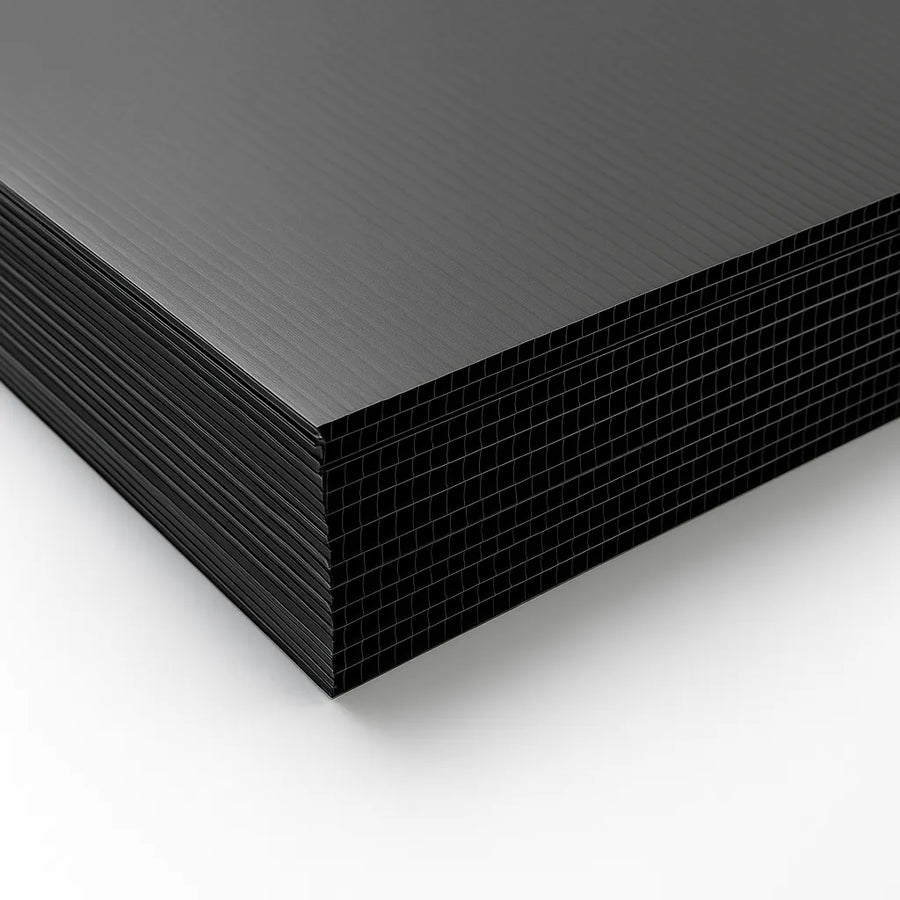 3mm Corflute Protection Sheet – 350gsm (1830 x 1220mm) Black