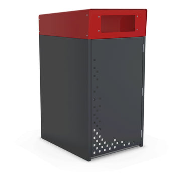 Integra-EX 240L Waste Bin Enclosure, Deluxe Powder-Coated Zinc Steel Bin Surround for Commercial and Public Spaces.