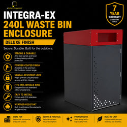 Integra-EX 240L Waste Bin Enclosure - Deluxe Finish