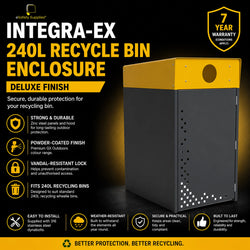 Integra-EX 240L Recycle Bin Enclosure - Deluxe Finish
