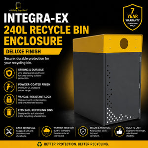 Integra-EX 240L Recycle Bin Enclosure - Deluxe Finish