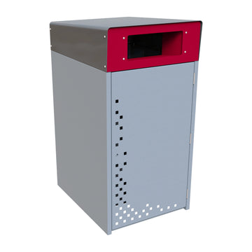 Integra-EX 120L Waste Bin Enclosure, Deluxe Powder-Coated Zinc Steel Waste Surround for 120L Wheelie Bins in Residential and Commercial Areas.