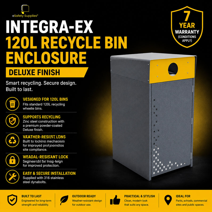 Integra-EX 120L Recycle Bin Enclosure - Deluxe Finish