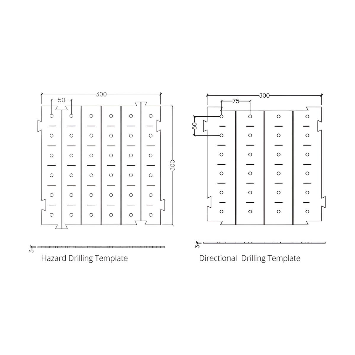 Installation Drilling Template TSA 300mm x 300mm