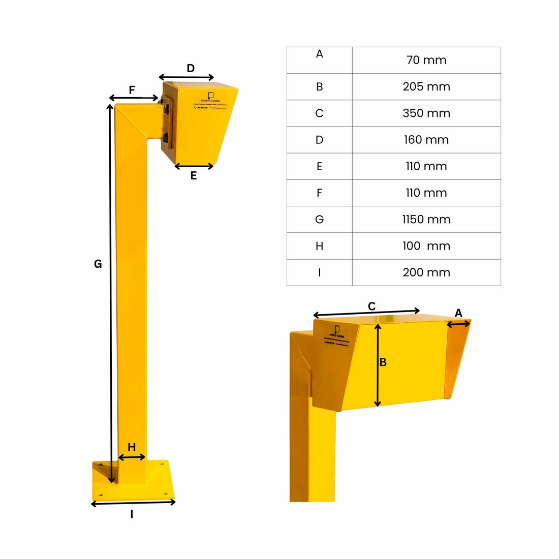 Intercom Card Reader Post Bollard - Heavy Duty 87.5 kg