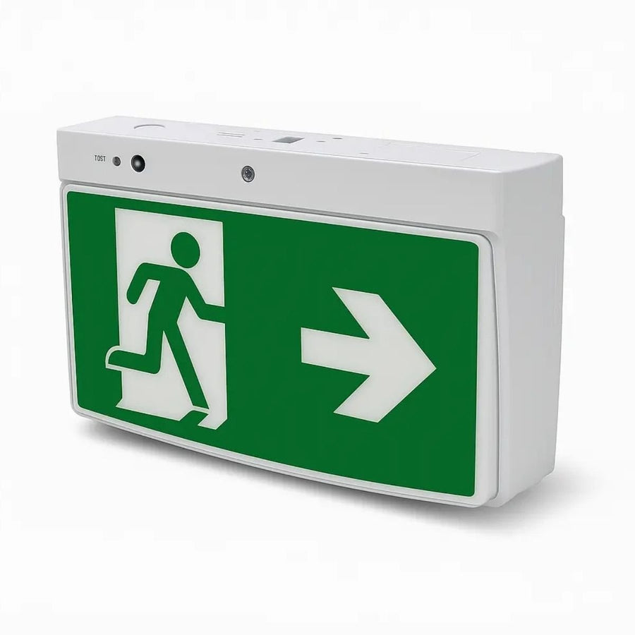 LED Quickfit Exit Light - White - 4W - 345x80x205mm (Lithium Battery)