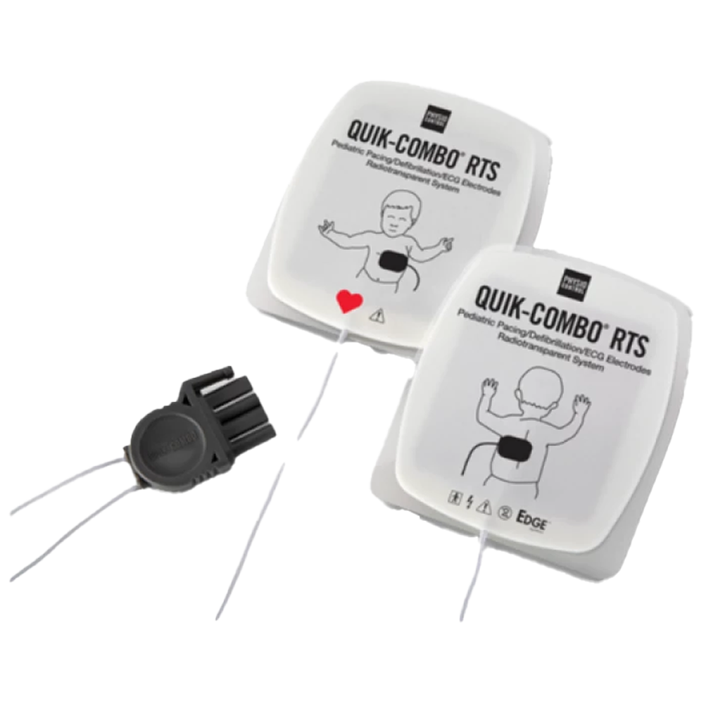 LifePak RTS electrodes with QUIK-COMBO connector – Pediatric (for LP12, LP15 & LP20)