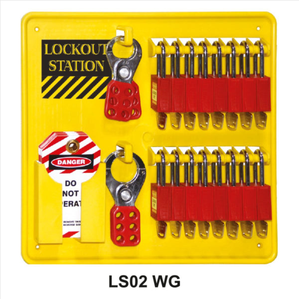 Lockout Station for Multiple Locks