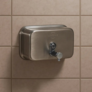 LUVELLE Liquid Soap Dispenser - Stainless Steel - Horizontal - 1100ml - Cleaning Chemicals
