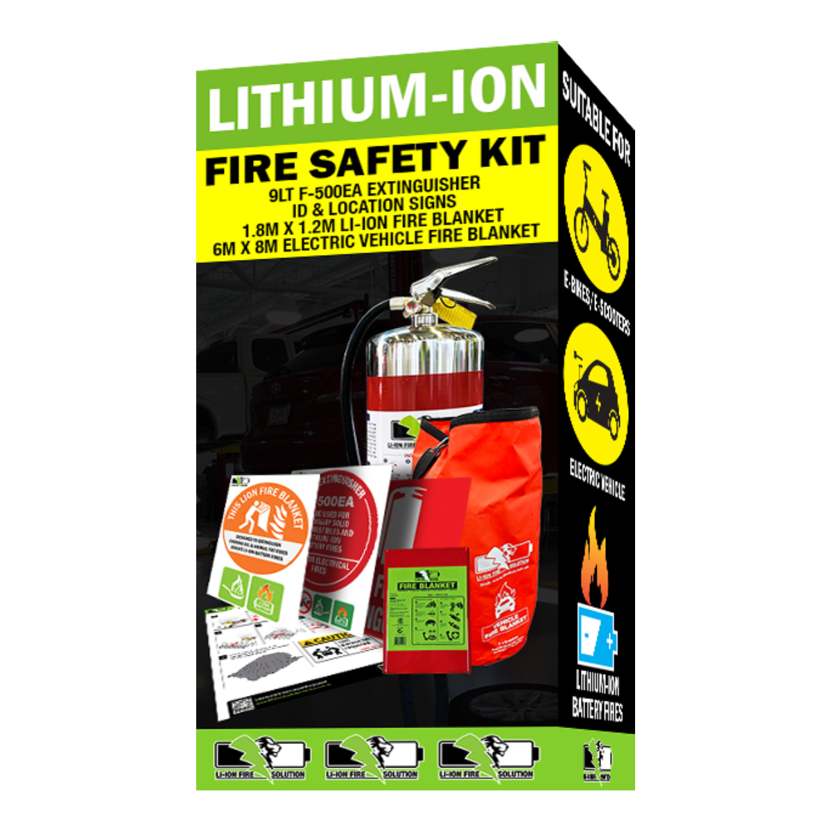 Lithium-ion Battery Fire Home Safety Kits 105 kg