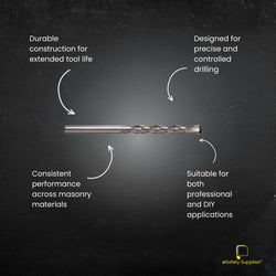 The 150mm length options (5.0mm and 6.0mm) provide the necessary depth for structural fixings and deep-reach installations where standard bits may fall short.