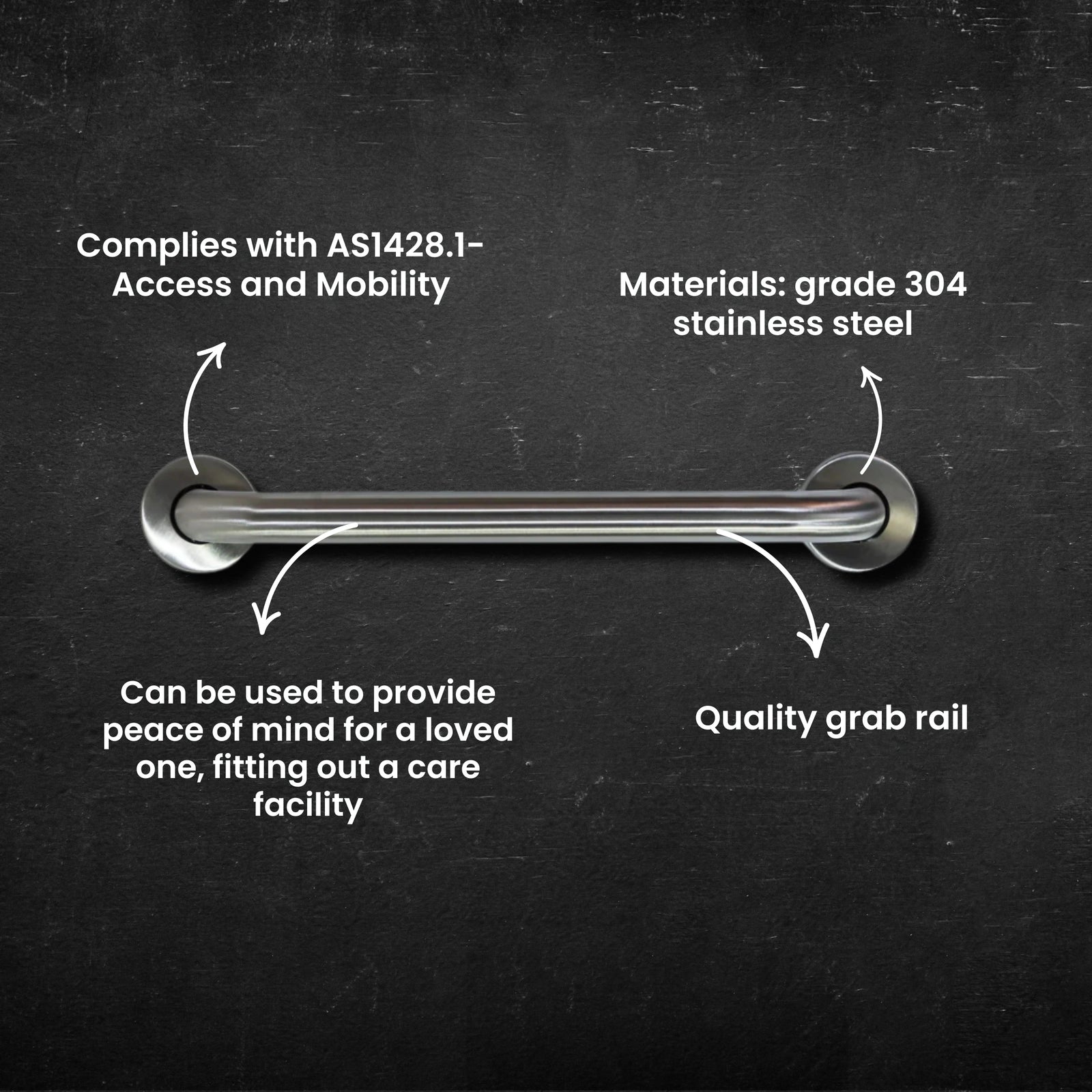 Grab Bar Rail - 400mm