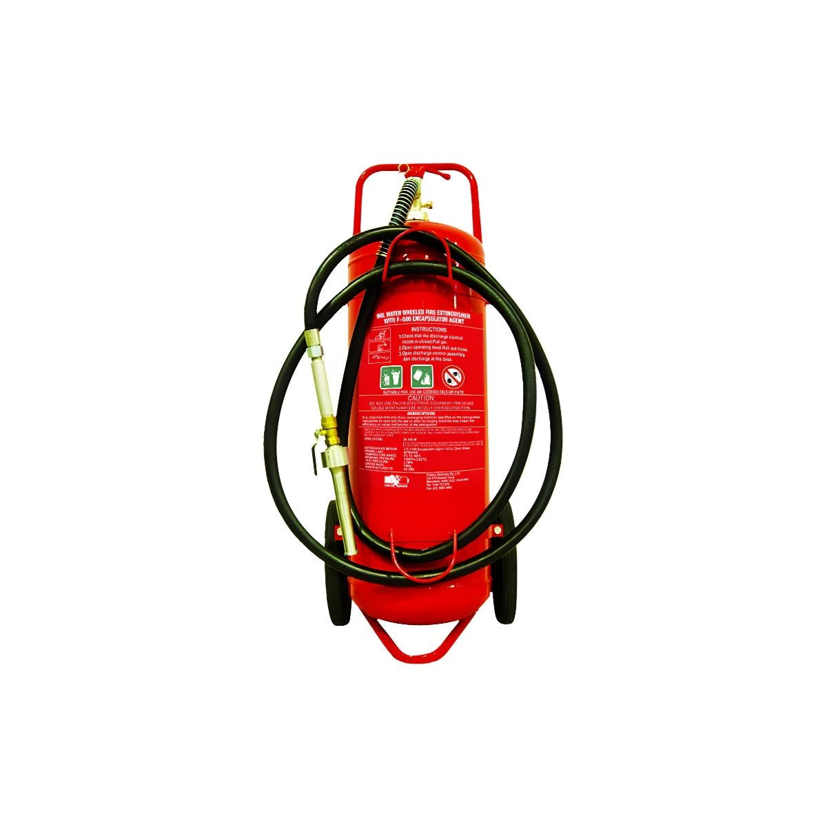 90L Mobile Wheeled Lithium-Ion Battery Fire Extinguisher 478.59 kg