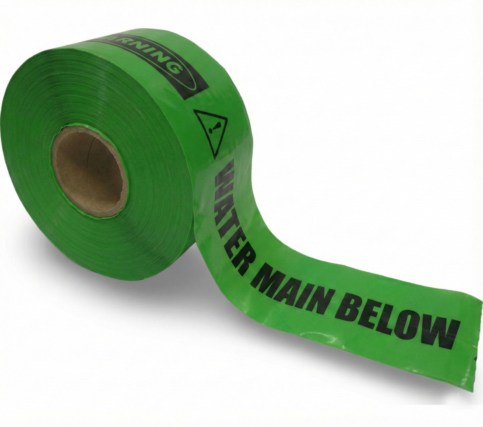 Mains Marker Tape - Buried Water Main Below | 150mm x 500m