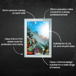 Mitre Snap Frame Sign - 25mm - Multiple Sizes