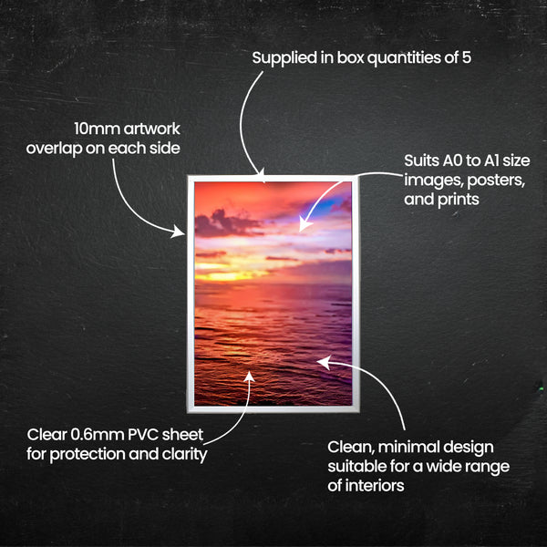 Mitre Snap Frame Sign - 32mm - Multiple Sizes