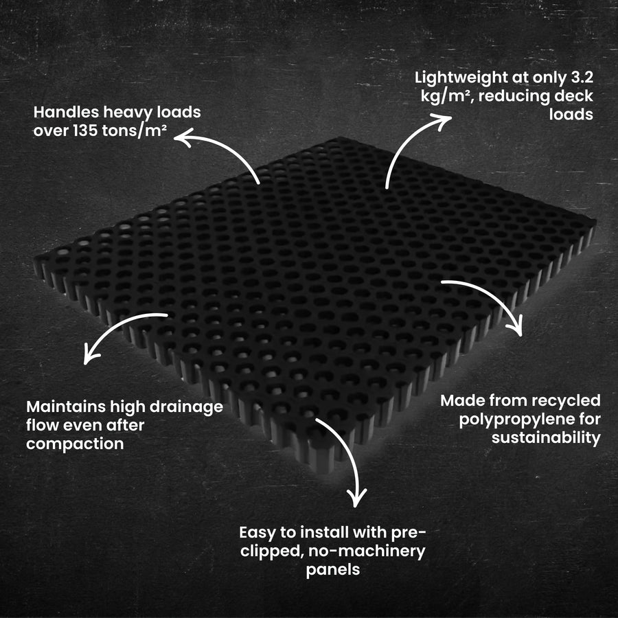 Nero Drainage Cell - 500x600mm - 30mm