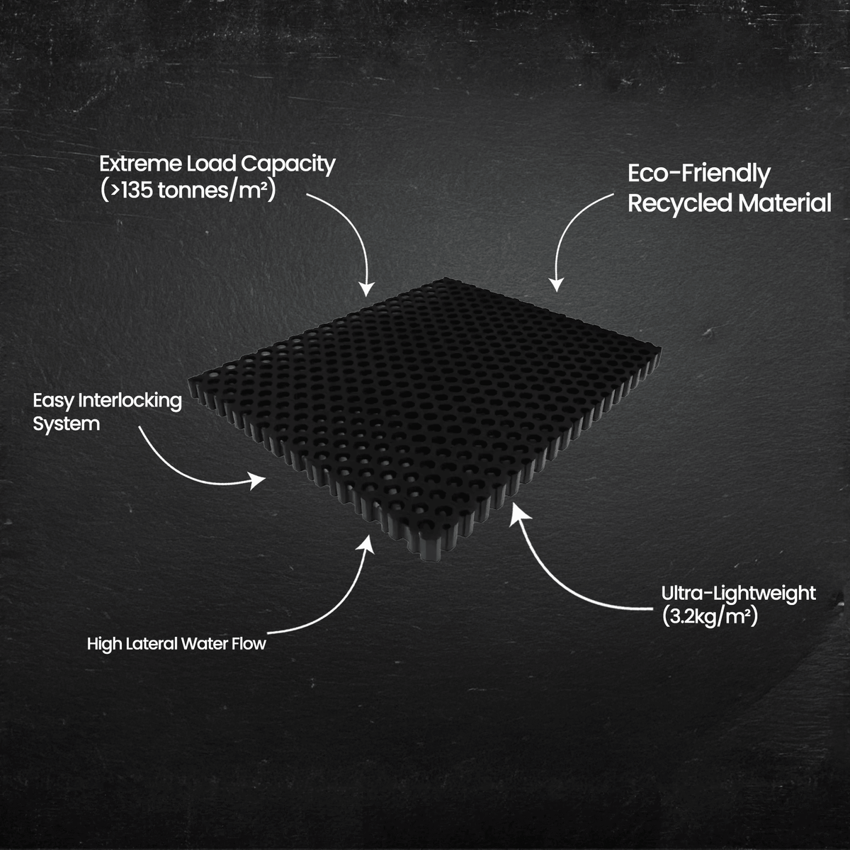 Nero Drainage Cell - 500x600mm - 20mm