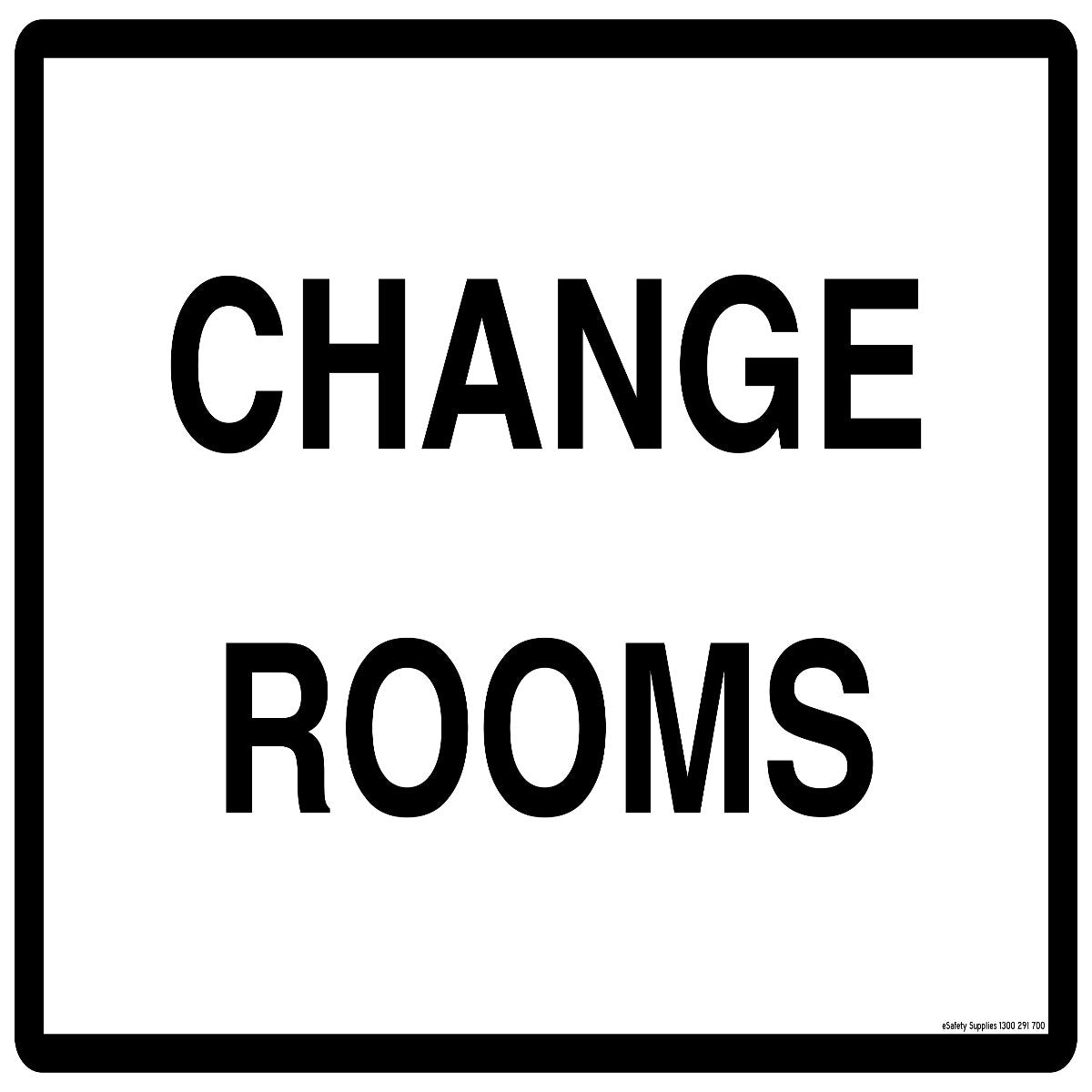 Notice Sign - Change Rooms