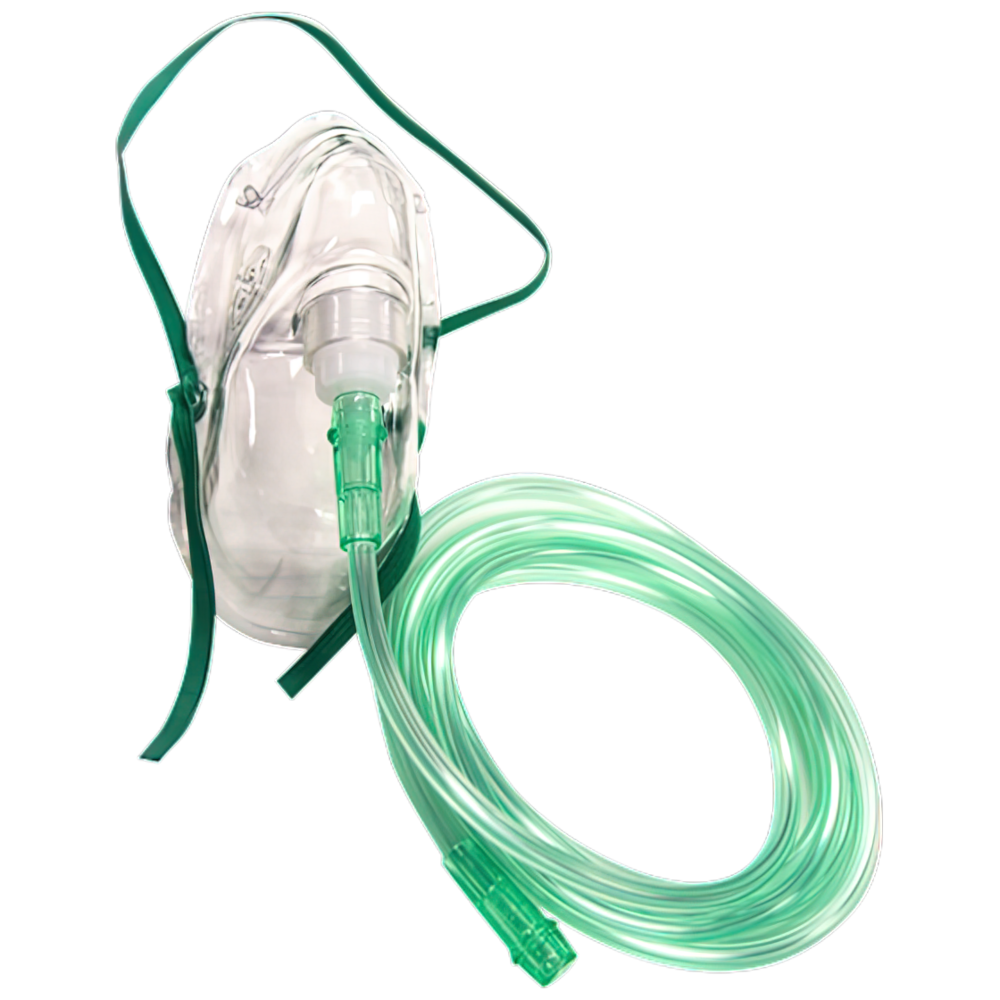 Oxygen Therapy Mask with 2M Tubing - Adult