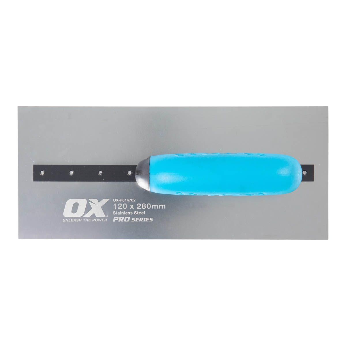 OX Professional Square Finishing Trowel 3.5 kg size 115 x 405mm OX-P014781