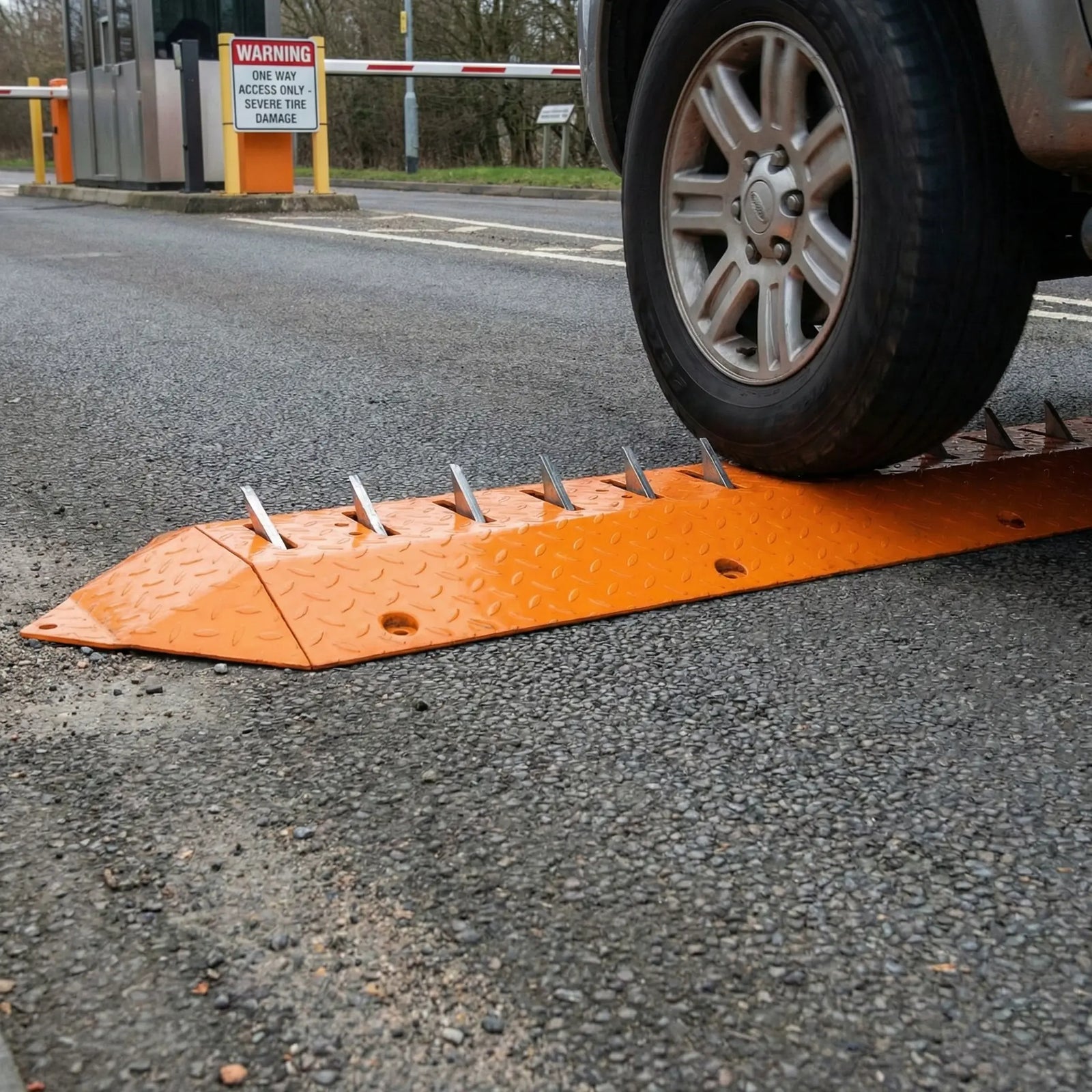 One Way Access Road Spikes - 1 Metre Middle Piece