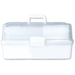 AEROCASE Medium White and Clear Tacklebox 42 x 21 x 22cm (for AFAK4T/AFAK5T)
