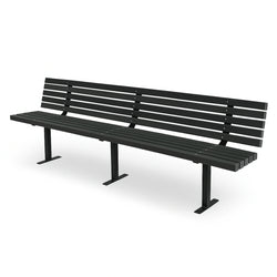 Peak Above Ground Bench Seat With Backrest
