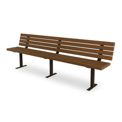 Peak Above Ground Bench Seat With Backrest
