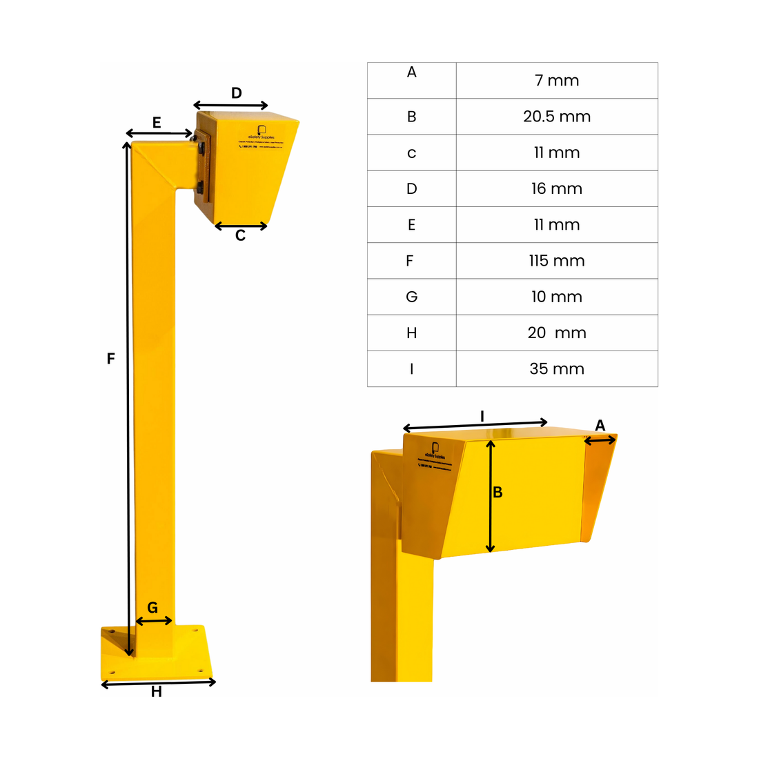 Intercom Card Reader Post Bollard - Heavy Duty 87.5 kg