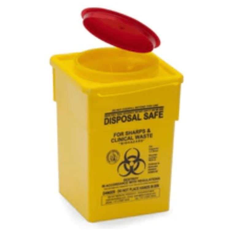 Yellow Sharp Container Box Sharps Container Yellow Safety Bin | eSafety Supplies – eSafety Supplies