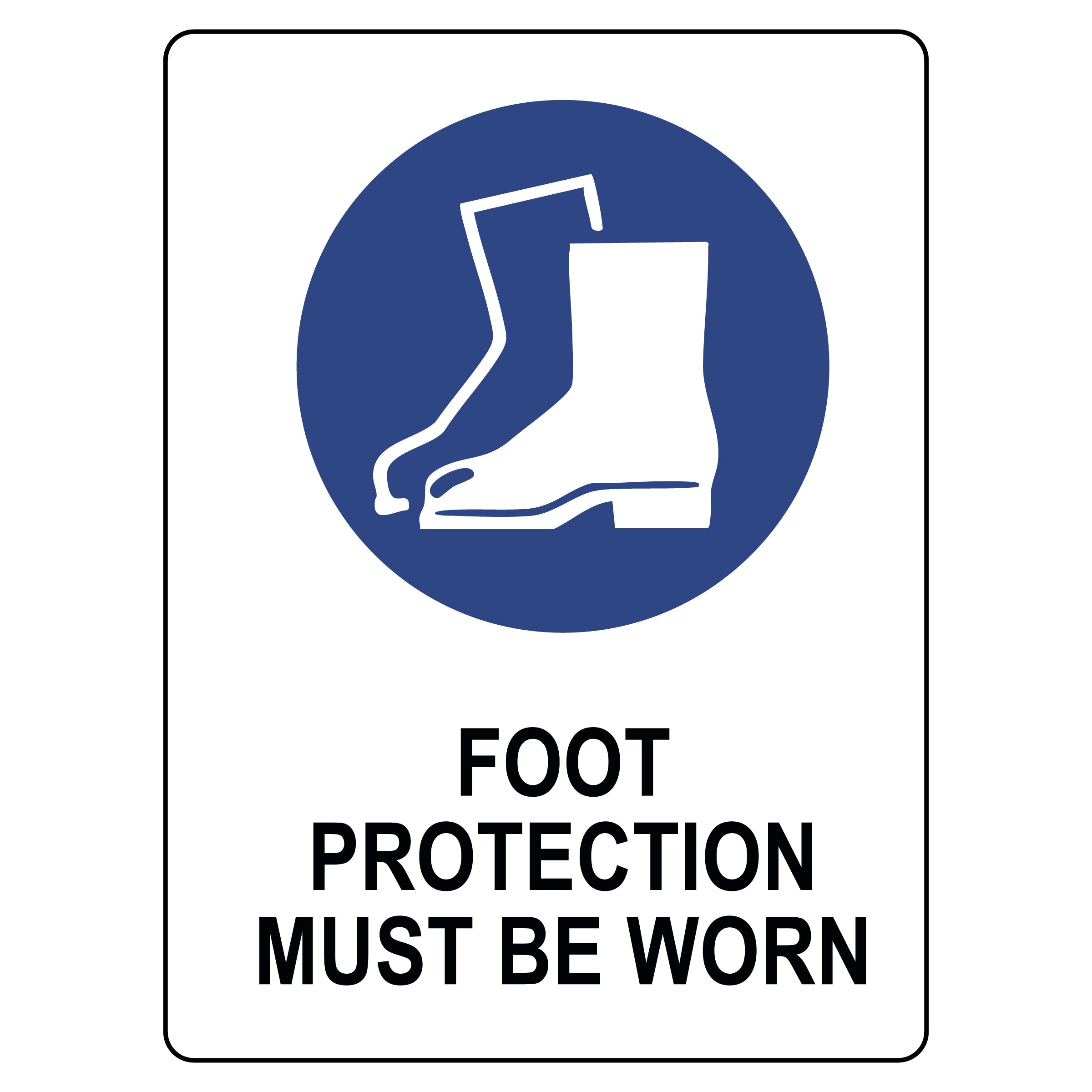Safety Sign Foot Protection Sign | eSafety Supplies