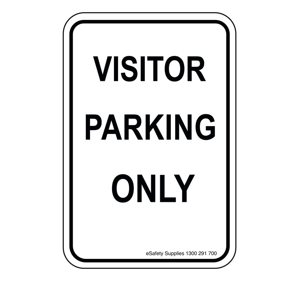 Parking Sign - Visitor Parking Only - 300x450mm