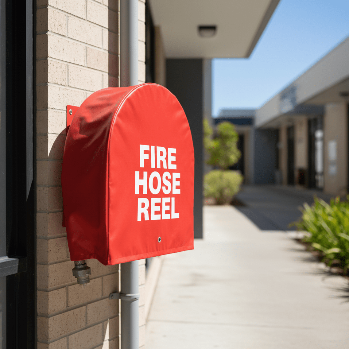 PVC Fire Hose Reel Cover - 550mm x 225mm x 620mm