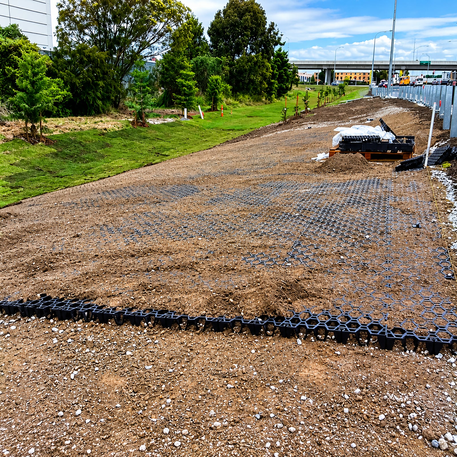 Nero Pave Grasspave 50mm permeable plastic paver grid.