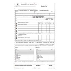 Scaffold Contract Permit Books