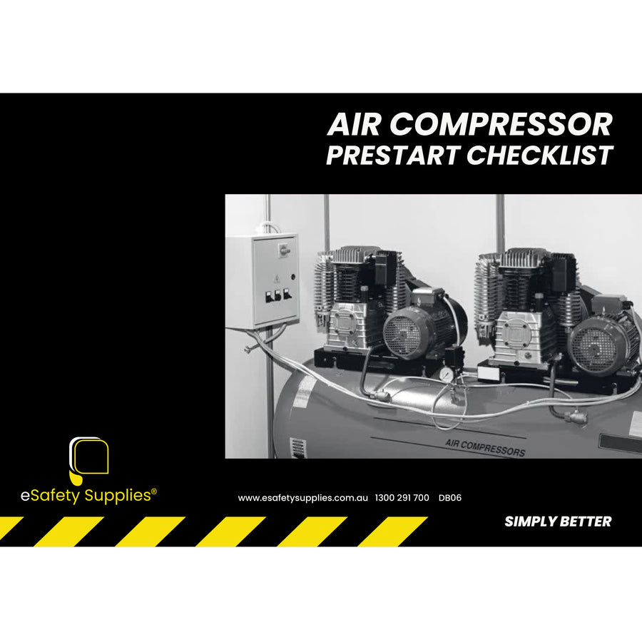 Air Compressor Prestart Checklist Books