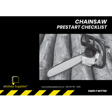 Chainsaw Prestart Checklist Books