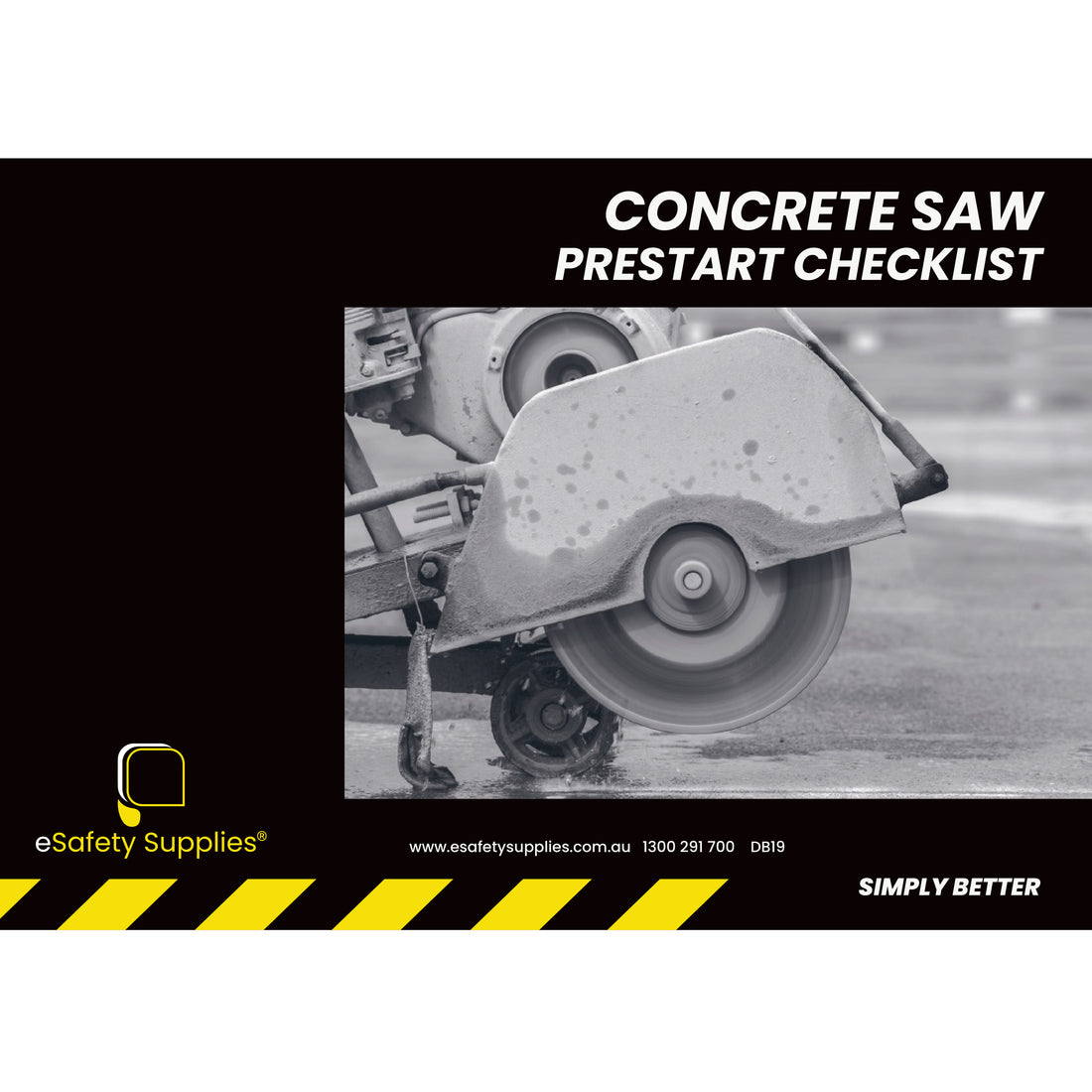 Concrete Saw Prestart Books